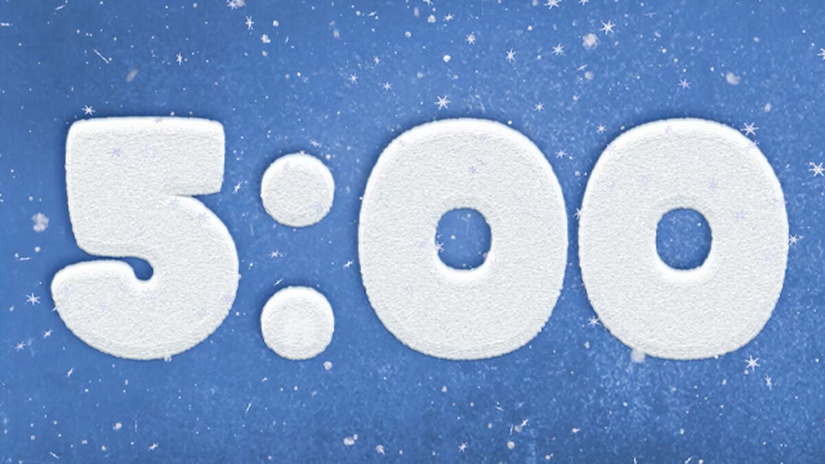 Blue Snow LoFi Christmas Countdown image number null